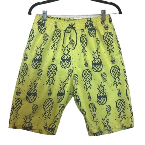 COOL CLUB BY SMYK Trunk Shorts Kids Size 176CM 26inch Yellow Pineapple Print - Picture 11 of 11